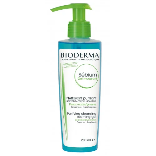 Bioderma Sébium Gel Moussant Nettoyant Purifiant 200 ml
